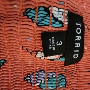 Torrid Coral Floral Top